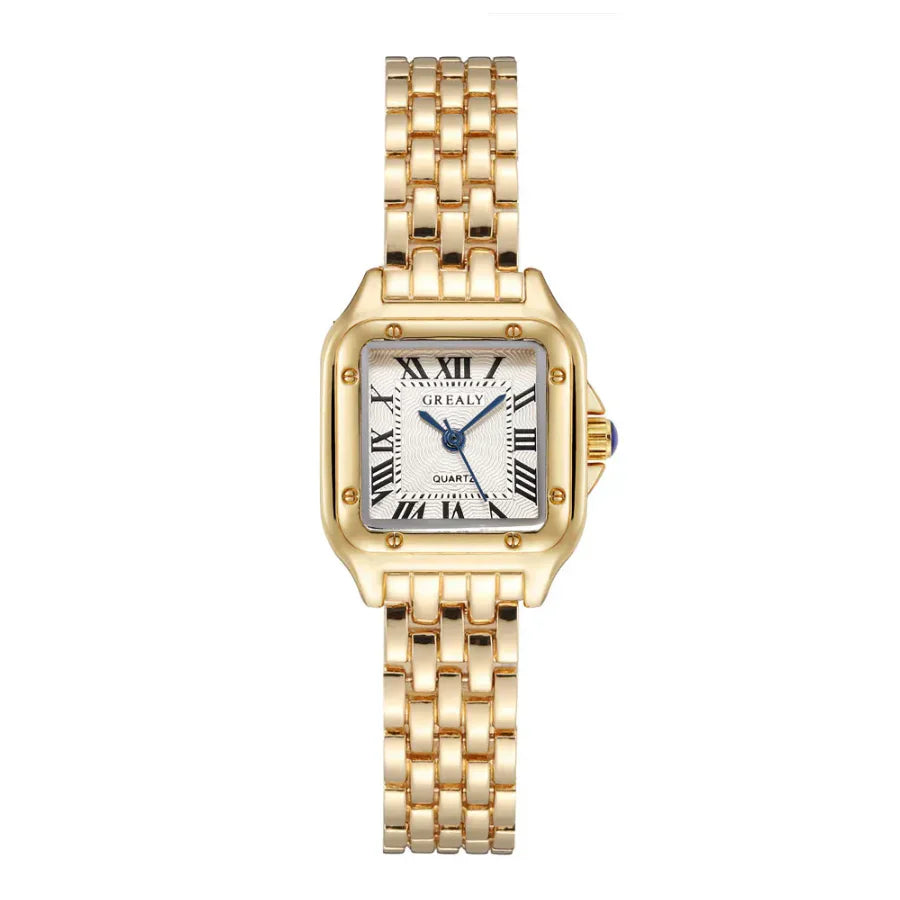 Dames Vierkante RVS Horloge™ Goud