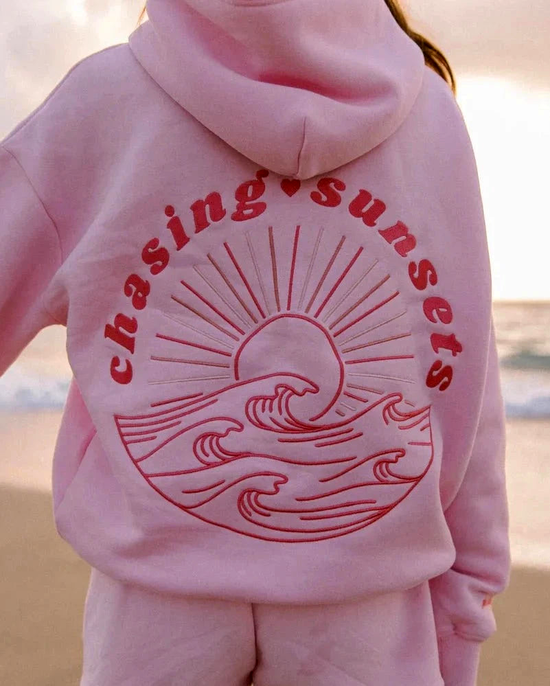 Viral Chasing Sun-Set Hoodie™ Baby Roze